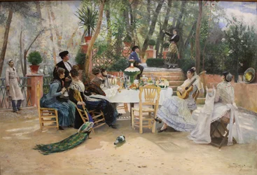Lunch during La Feria in Granada